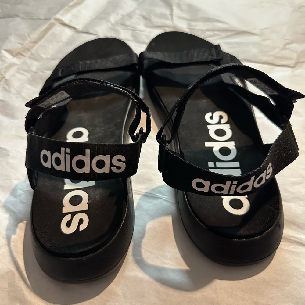 Adidas Black Adjustable Sandals - Picture 6 of 9